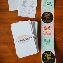 Jewelry  Thank You Card And Thank You Stickers