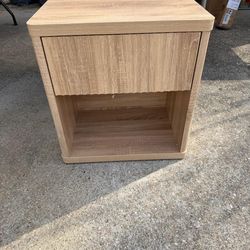 1 Single Drawer Side Table Night Stand