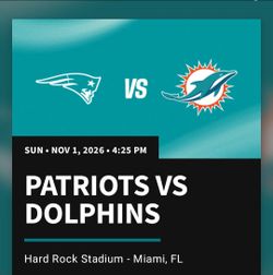 PATRIOTS VS DOLPHINS