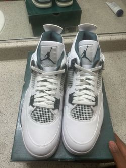 Air Jordan 4 Retro White Teal Sneakers size 15