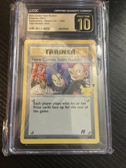 2021 Pokemon English Here Comes Team Rocket! 15/82 CGC 10 Pristine
