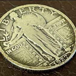 1/4 Dollar 1927. Collectable Coin USA 