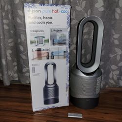 Dyson HP01 Hot + Cool 3-in-1 Air Purifier, Heater & Fan Tower Iron/Silver *