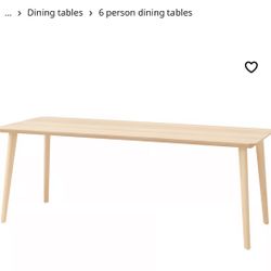 Long 78” Lisabo dining table (no Chairs)