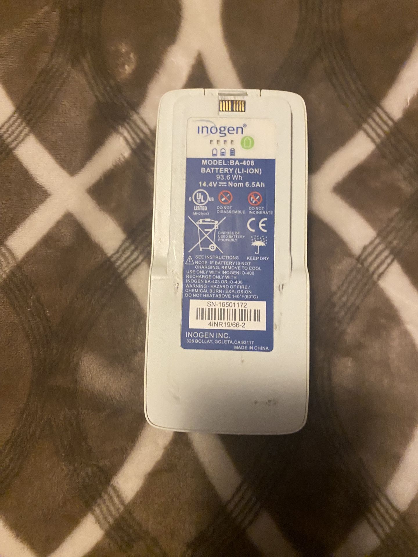 Batería Para Oxigeno