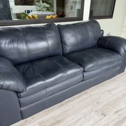 Real Leather Couch And Real Leather Chair