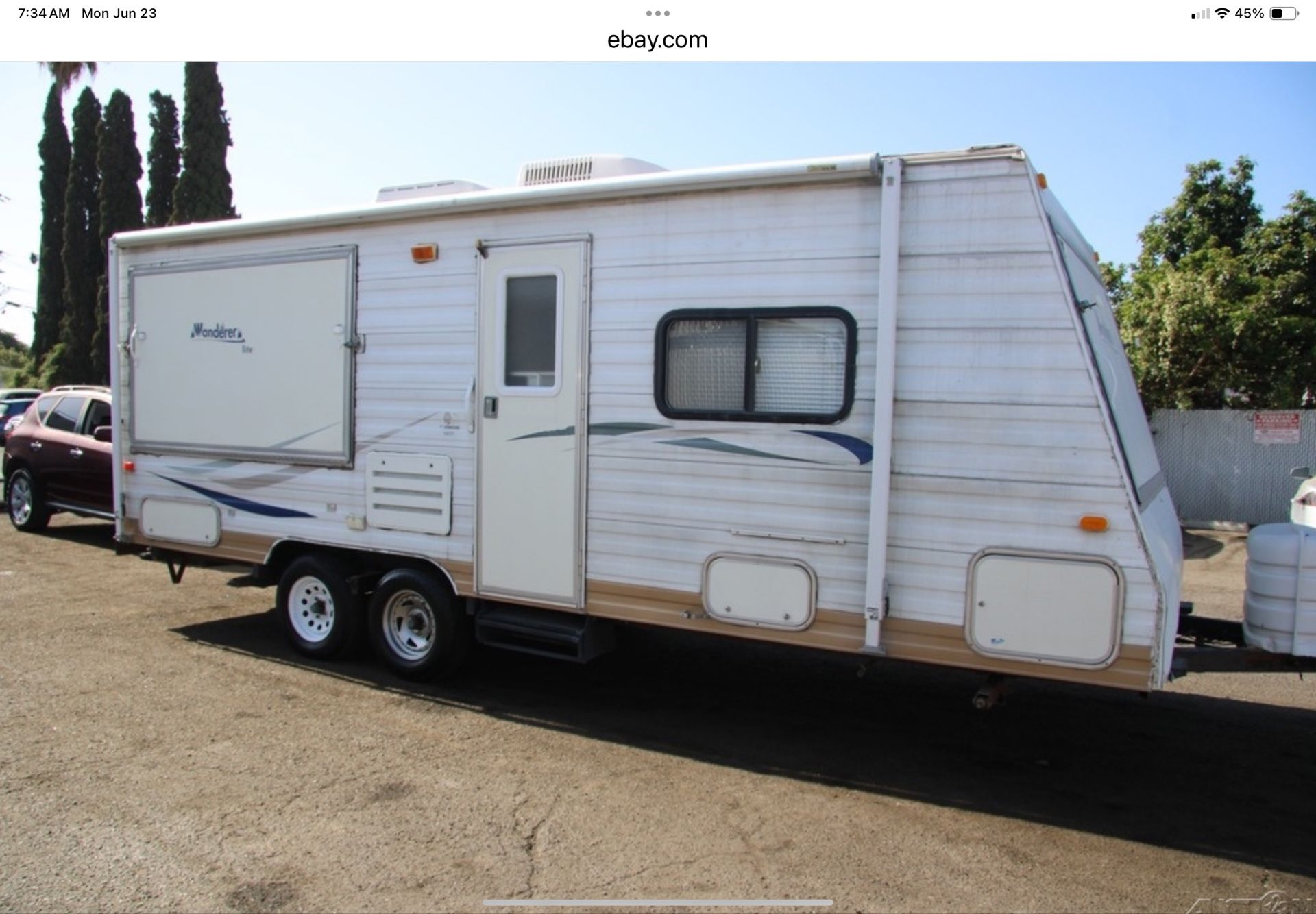 2003 Thor Motor Coach Wanderer Lite Travel Trailer 24 ft , $ 5,900