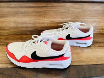 Nike Air Max SC Women's Sneakers Shoes Size 7 White Black Magic Ember Athletic