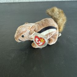 TY Beanie Baby Chipmunk Named Chipper 