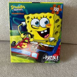 Nickelodeon SpongeBob SquarePants 100 Piece Interlocking Cardboard Puzzle