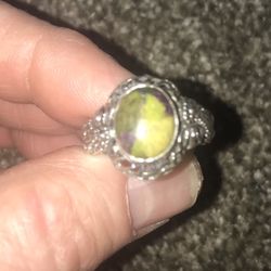 Tasmanian Stichtite & Sterling Ring Size 7