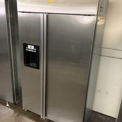 GE Profile 48” Stainless Steel Built In Side By Side Refrigerator 