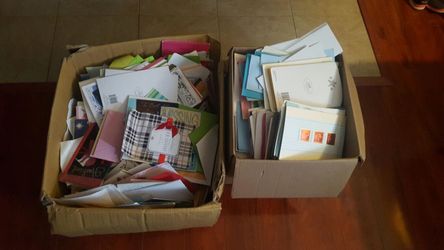HUGE LOT of Assorted Greeting Cards