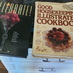Classic Cookbooks And Book Holder