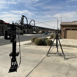 Custom Camera Crane With Kessler Revolution Mount pan and tilt head