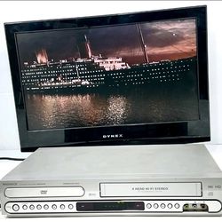 Magnavox Vcr/ Dvd Player Combo, Cd Player, Model MDV530VR, Tested