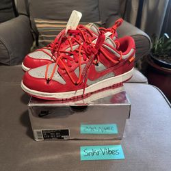 Off-White x Nike Dunk Low ‘University Red’ - men’s 11