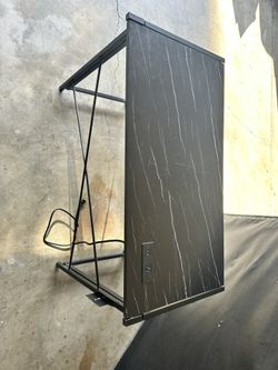 DKNY Black Folding Desk With Power Outlet for Sale in San Diego CA OfferUp