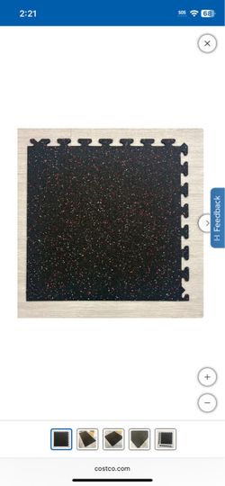 Matter Recycled Rubber Floor Tiles 30.72 sq. ft.