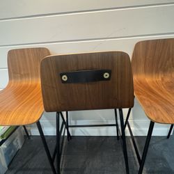 Chairs W Leather Strap 