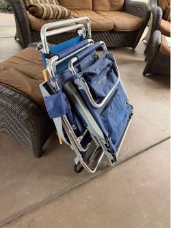 3 beach chairs