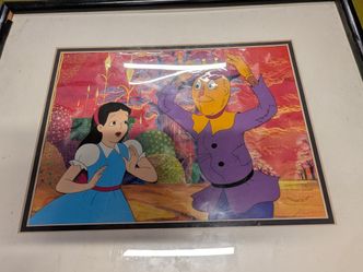 Original Hand Painted Production Cel & Drawing Journey Back to Oz 1973 Cartoon