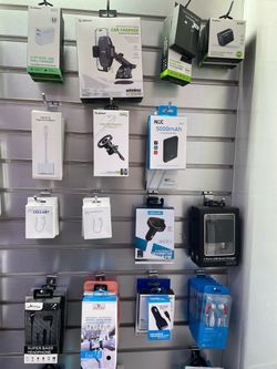 Accessories for phones, car mounts available for sale starts from $9.99 and up
