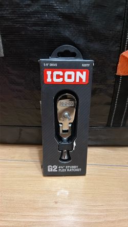 ICON G2 3/8 in. Drive, 4-3/4 in. Stubby Flex Ratchet