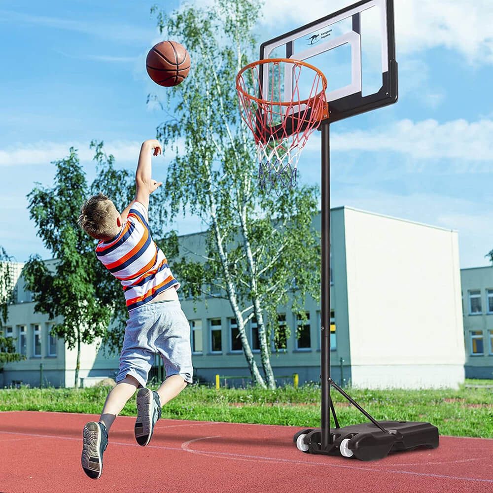 KANGAROO HOPPERS Height Adjustable Portable Basketball Hoop & Goal