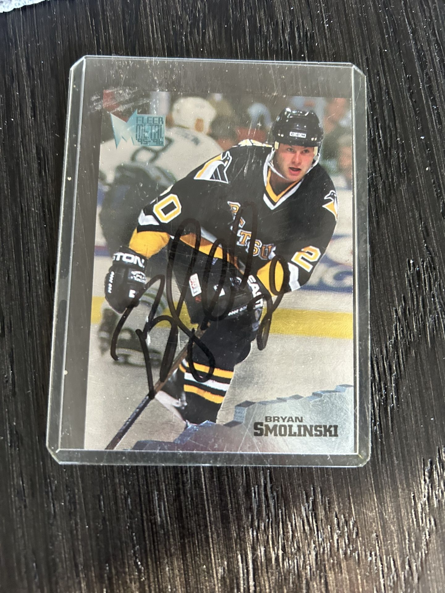 NHL signed card Bryan Smolinski