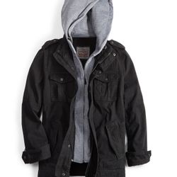 Levi's Men’s Sherpa Lined Two Pocket Hooded Trucker Jacket