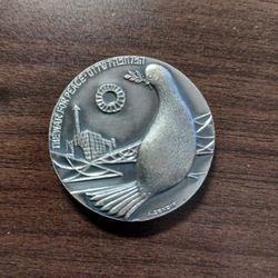 1967 Israel "War for Peace" Commemorative Medal - Excellent Condition