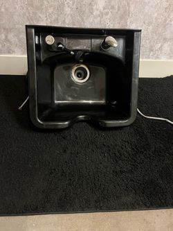Professional Salon style Hair washing sink with sprayer and faucet