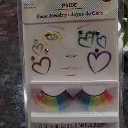 Eyelashes Rainbow & Face Jewelry 