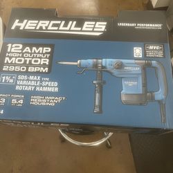 Hercules 12amp Rotary Hammer Drill HE34 Heavy Duty Power Tool