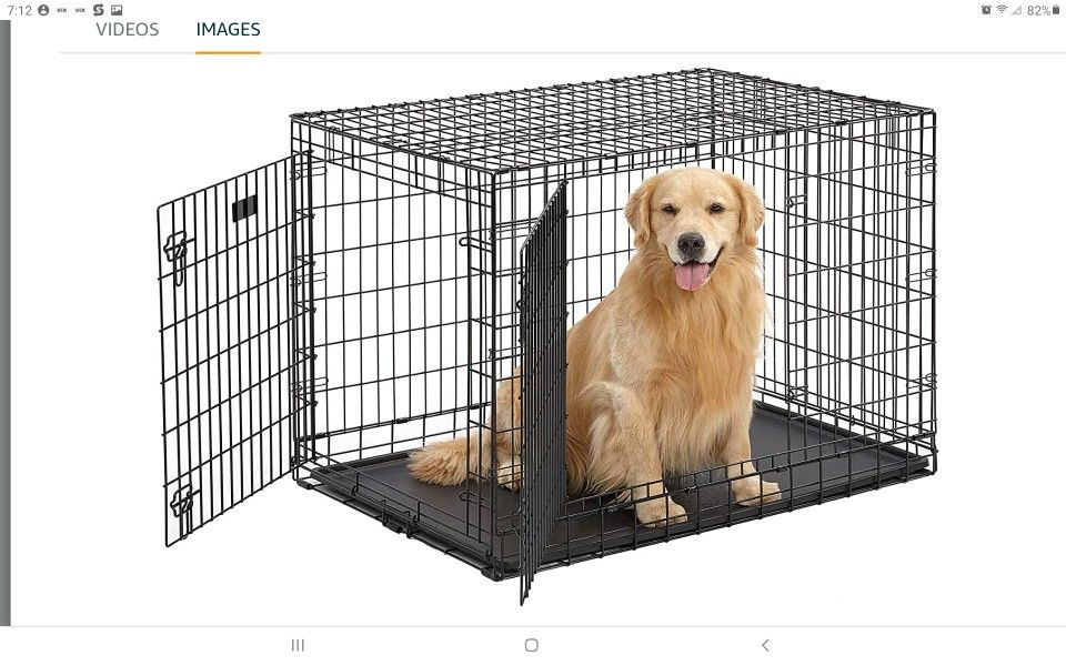 2 - DOOR METAL WIRE DOG CRATE