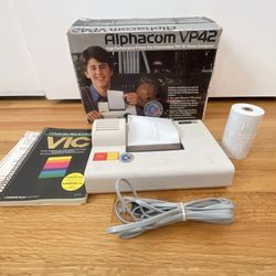 Alphacom VP42 Hight Performance Printer Commodore 64 Vic 20 With Box Rare