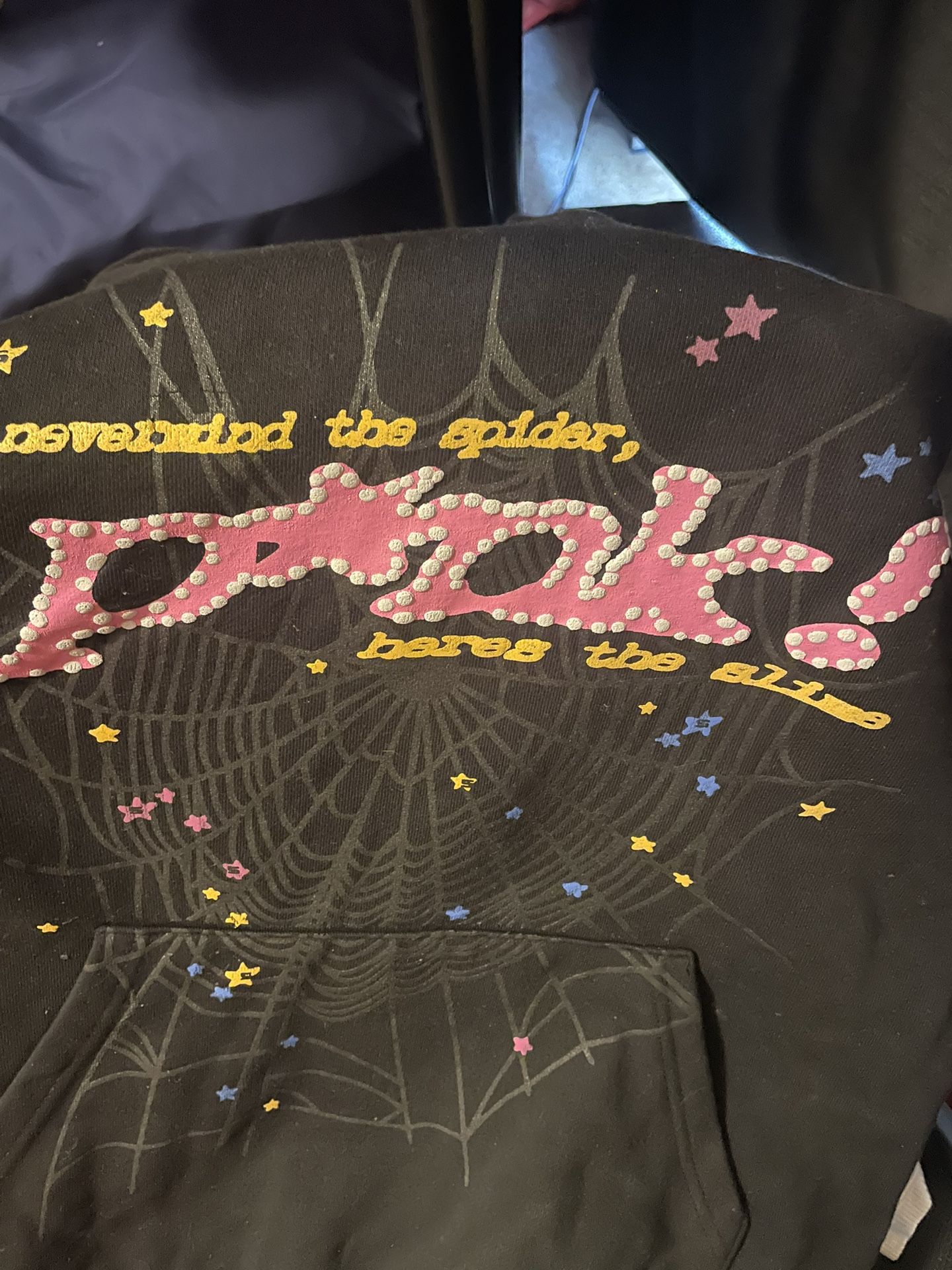 Pink Sp5der hoodie