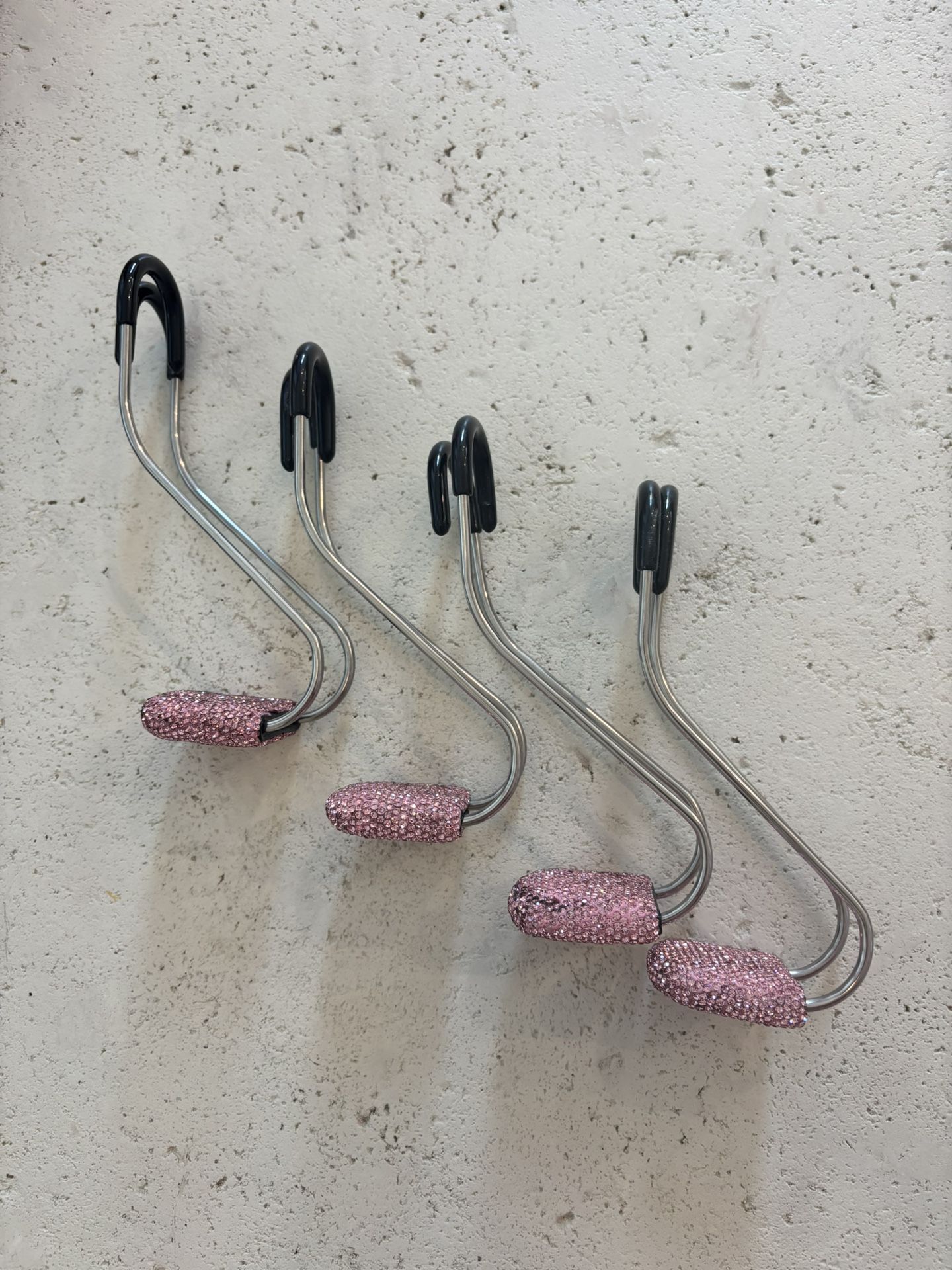 Pink Jeweled Purse/ Bag Hangers