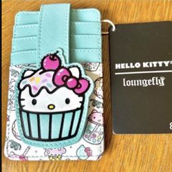 NWT LOUNGEFLY Hello Kitty Sanrio SWEET TREATS Card Wallet