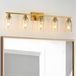 Gold Bathroom Vanity Light