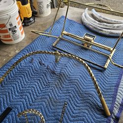 26" Gold and Chrome Lowrider Bike / Trike Parts