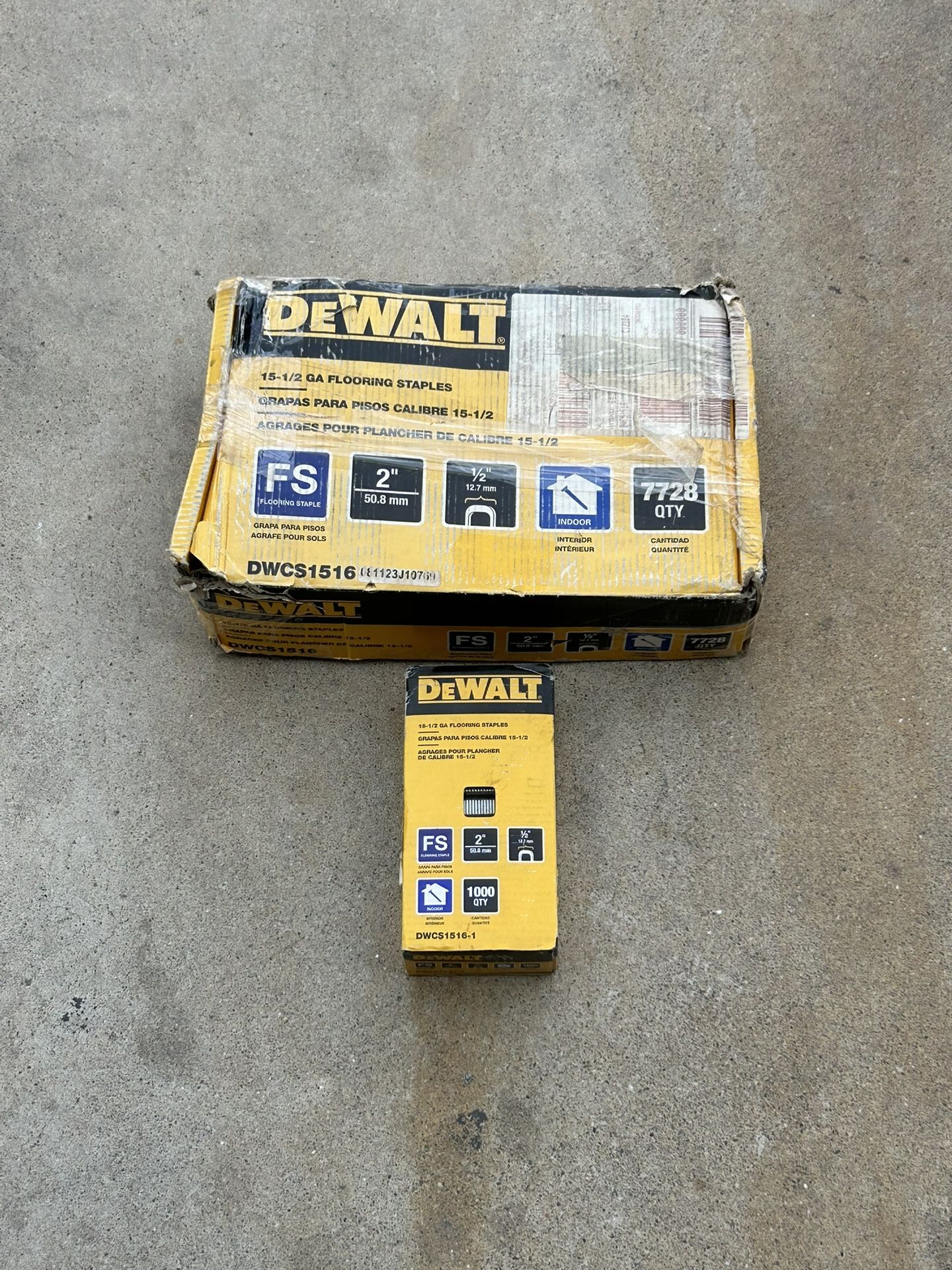 Dewalt 15-1/2g Flooring Staples