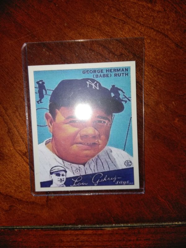 1934 babe ruth original baseball card for sale in crittenden ky offerup