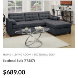 Gray Sectional Sofa