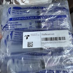 25 pack plastic syringes 10 ml 18ga