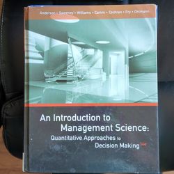 Intro To Management Science