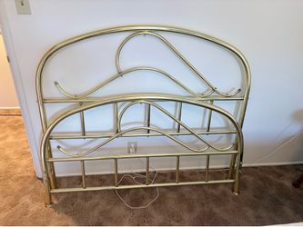 Full size brass  headboard and footboard