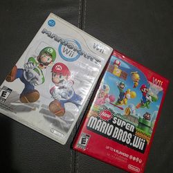 Mario Kart wii & new Super Mario Bros wii