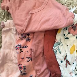 6M Baby Girl Leggings Pants Onesie Bodysuit